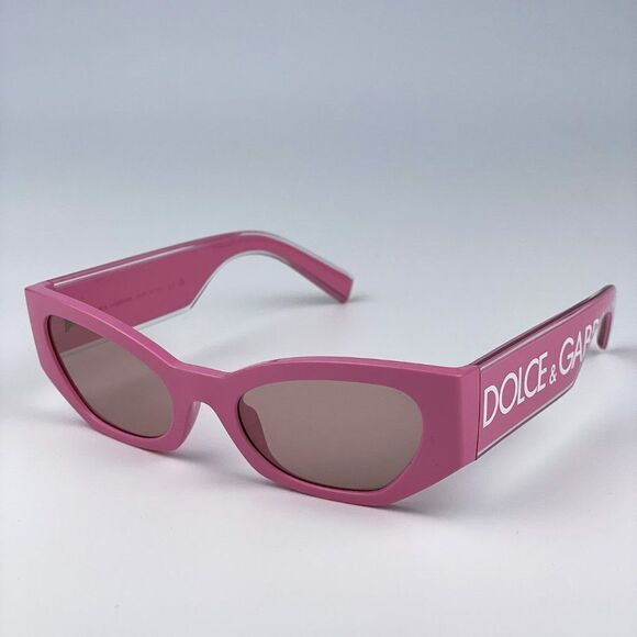 SALE! NEW D&G DG6186 3262/5 Pink Mirror Silver Cat Eye Women Sunglasses main image 7